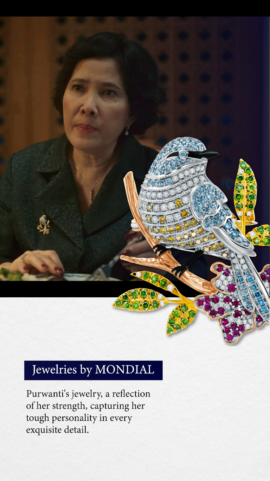 Brooch MONDIAL dari Fantasy Collection Hadir di Serial Netflix, Gadis Kretek