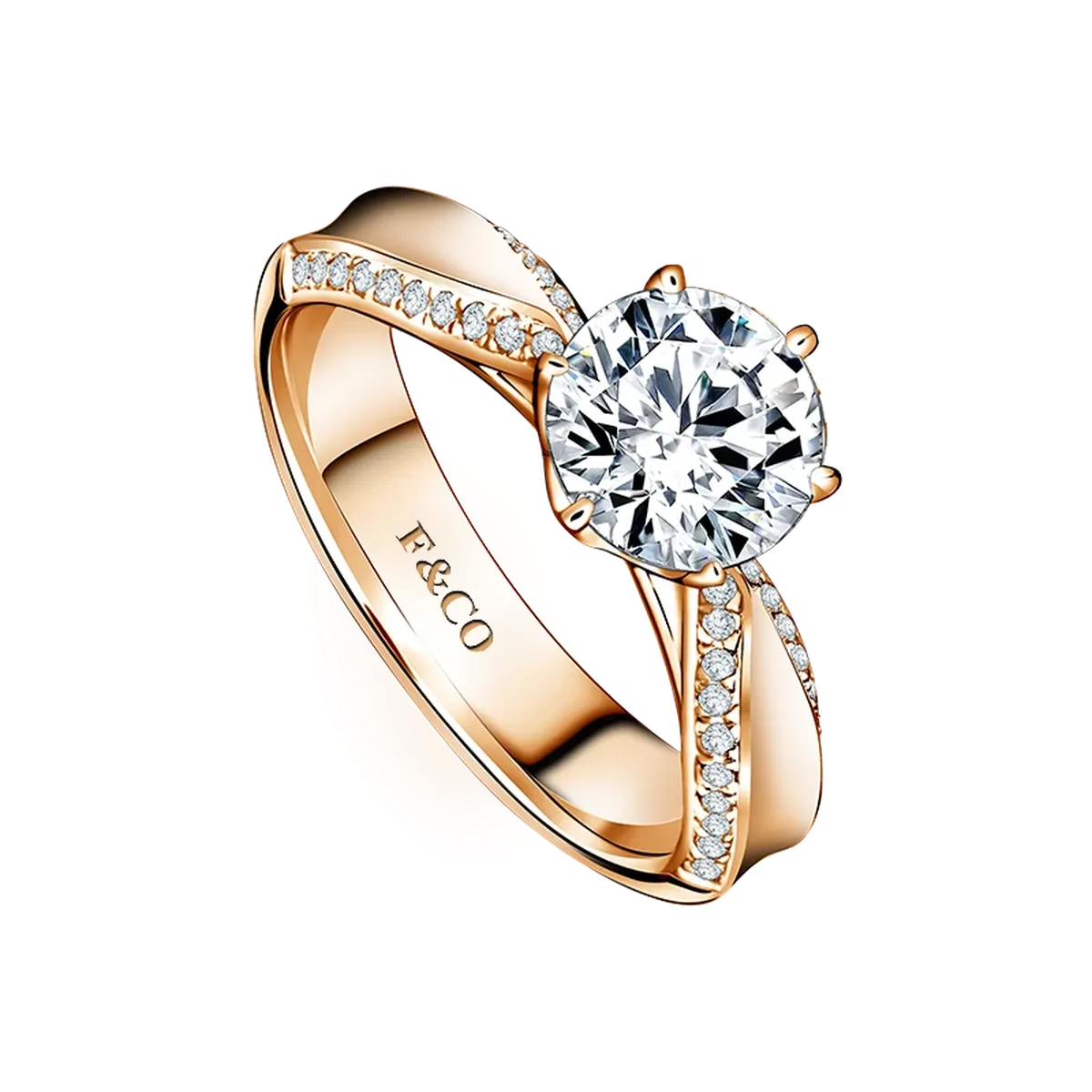 Pilihan Cincin Frank Fire dengan Bentuk Diamond Pilihan