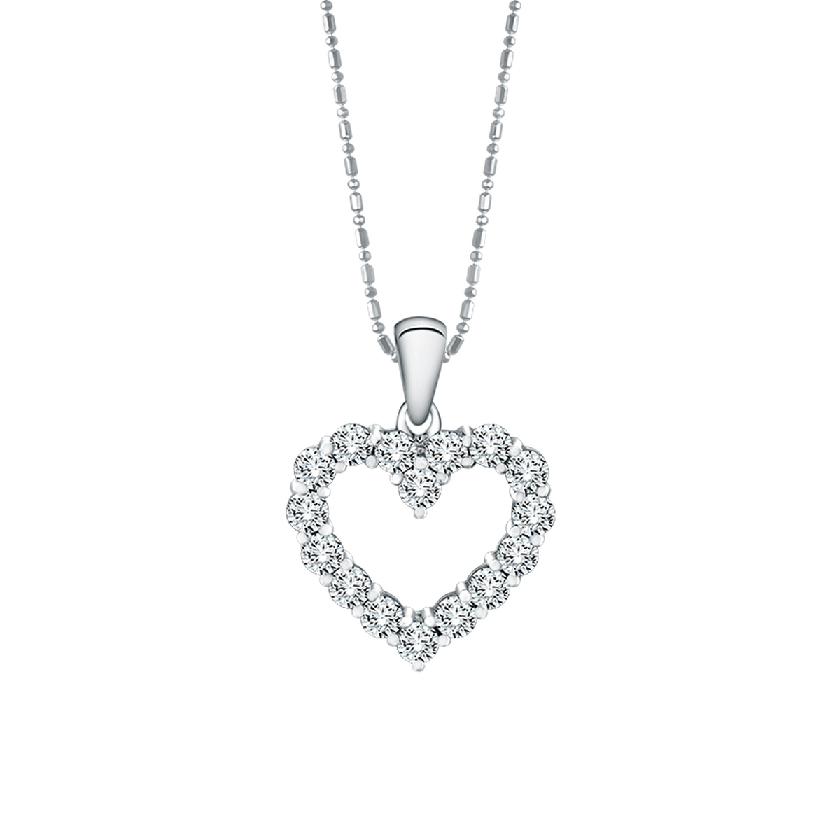 Pilihan Hadiah Valentine Diamond Pendant Hati