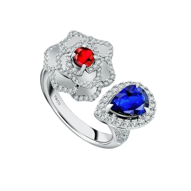 Koleksi Fleur de Frank dengan Sentuhan Batu Sapphire, Ruby, dan Berlian