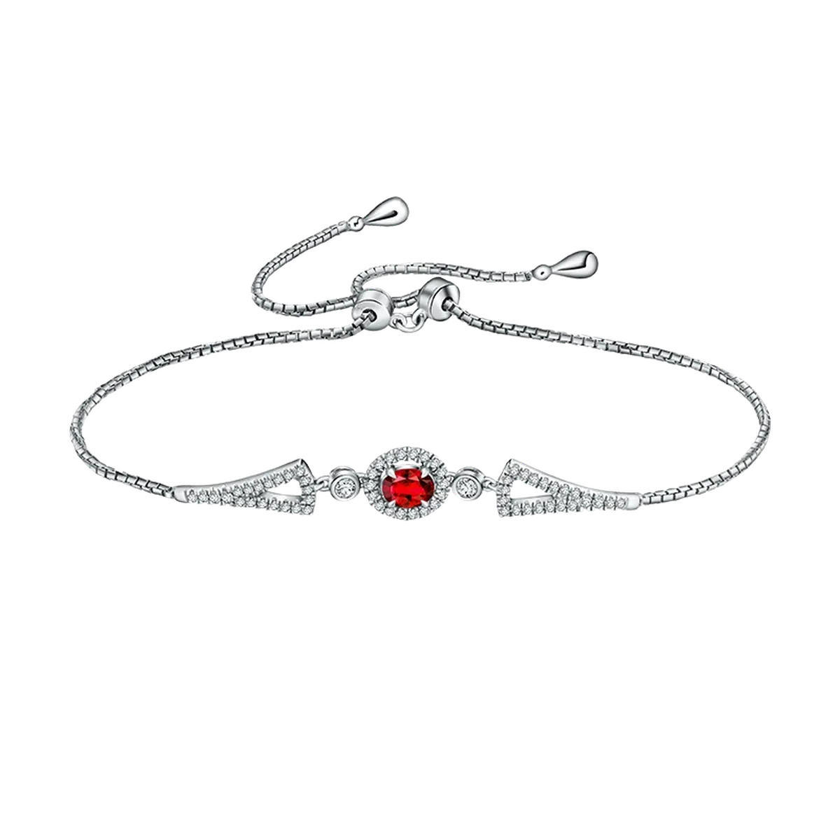 Gelang Serut Rantai Elegan Frank & co. dengan Sentuhan Batu Mulia Mewah