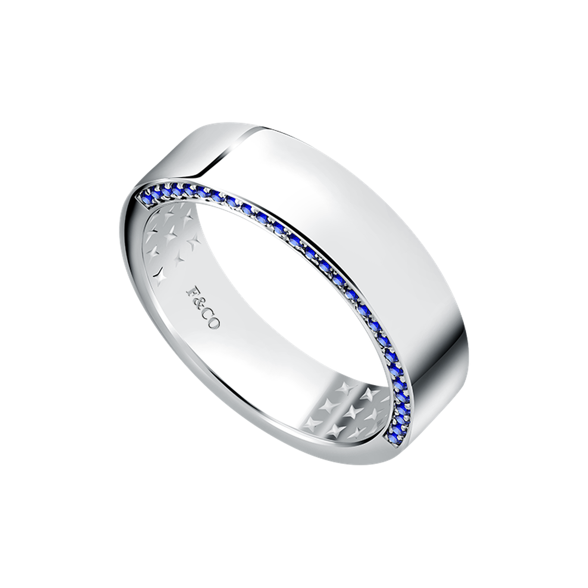 Cincin Nikah Pria Love Poetry Marea dengan Desain Maskulin Modern