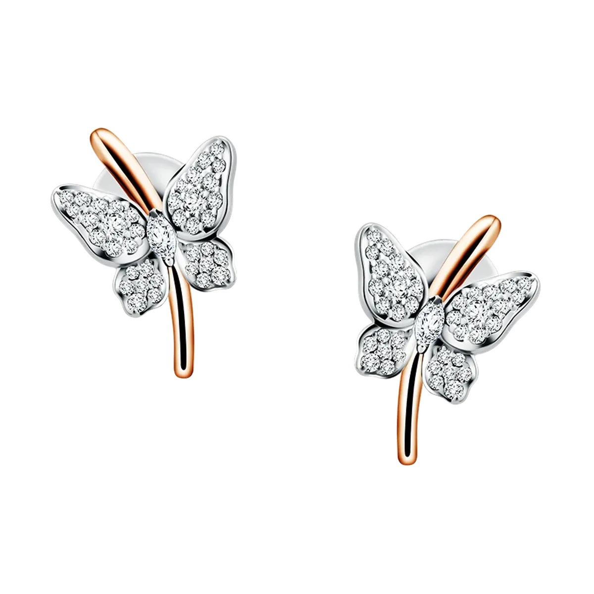 Flutter Breeze Earrings Model Anting Berlian Bernuansa Kupu-Kupu Nyaman Untuk Sehari-Hari