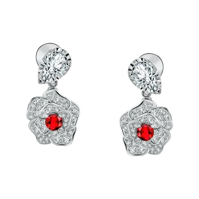Anting Berlian Frank & co. dengan Inspirasi Bunga yang Elegan