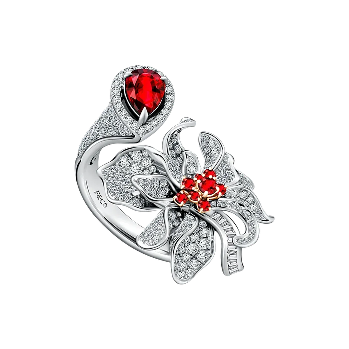 Cincin Berlian Voile d'Orchidee, Mengabadikan Keanggunan Bunga Anggrek Bulan dan Cinta Abadi