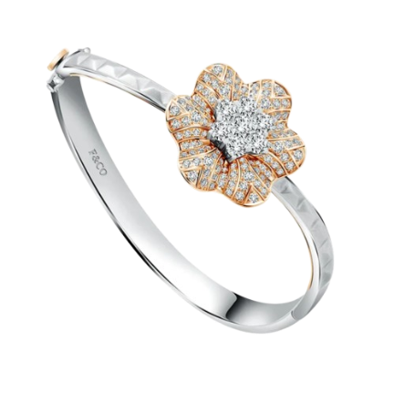 Pilihan Gelang Emas Putih dengan Berlian Water Lily Anggun dari Frank & co.