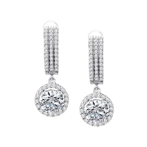 Kilauan Berlian Alami pada Diamond Earrings Frank Fire
