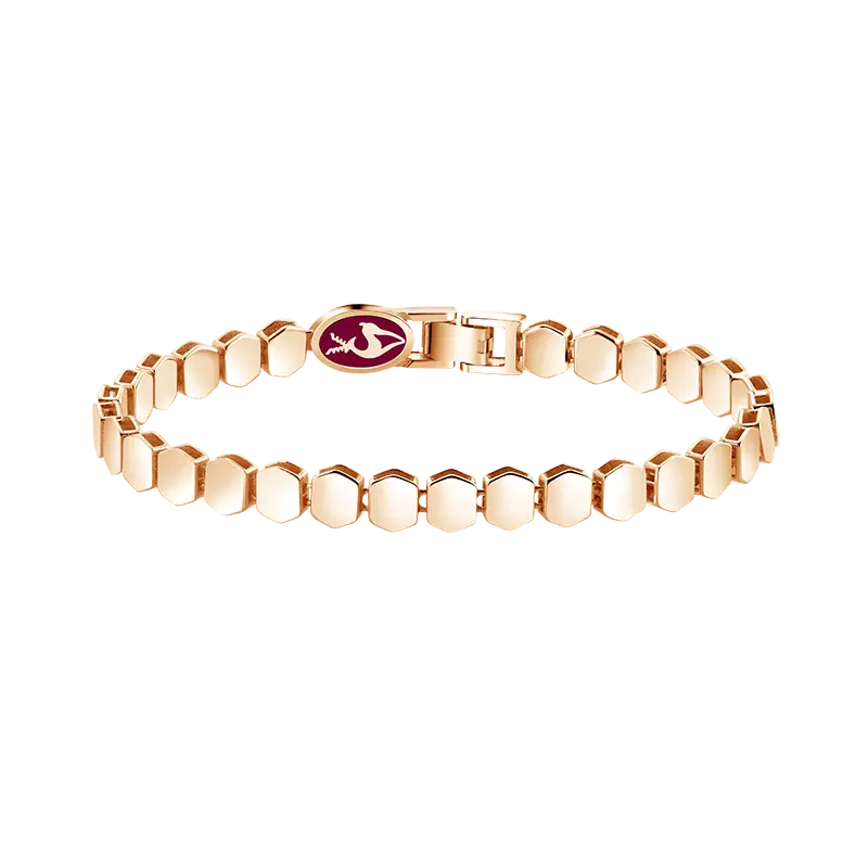Frank Gold Mirror Bracelet Hexa Shape untuk Gaya Daily yang Clean dan Modern