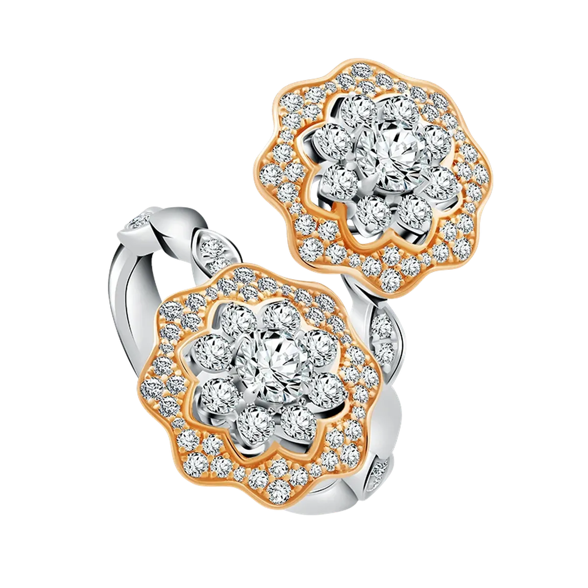 Veil Ladies Ring Cincin Bunga Berlian Terbaru dengan Sentuhan Feminin dan Kemewahan Timeless