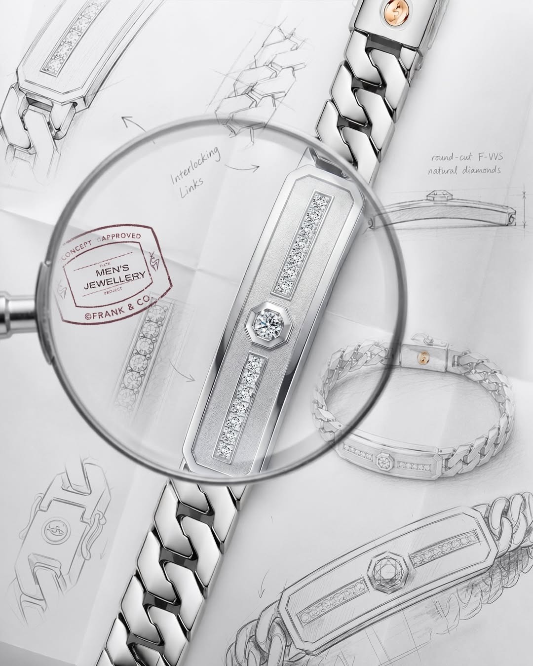 Pesona Gelang Berlian Pria dari Frank & co.