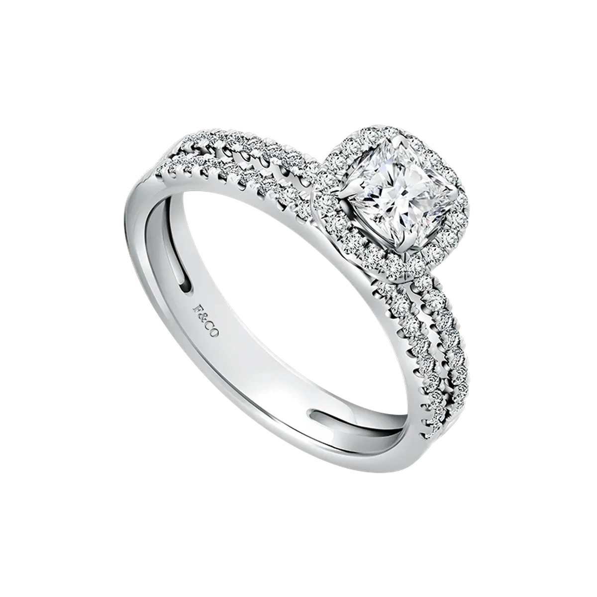 Koleksi Promise Ring dengan Fancy Natural Diamond Frank & co.