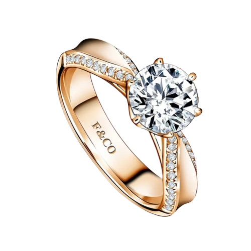 Frank Fire Diamond pada Cincin Berlian Mewah
