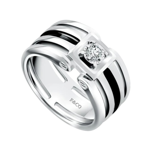 Pilihan Cincin Pria yang Elegan dengan Black Rhodium