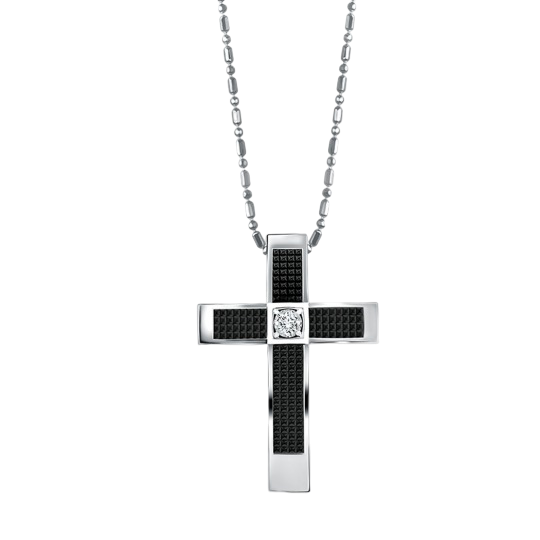 Kalung Pria Liontin Salib dari Frank & co.
