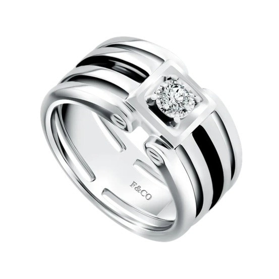Koleksi Cincin Berlian Pria El Primo dengan Black Rhodium