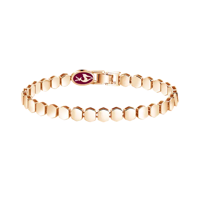 Frank Gold Mirror Bracelet Hexa Shape dengan Kilau Gold yang Memikat