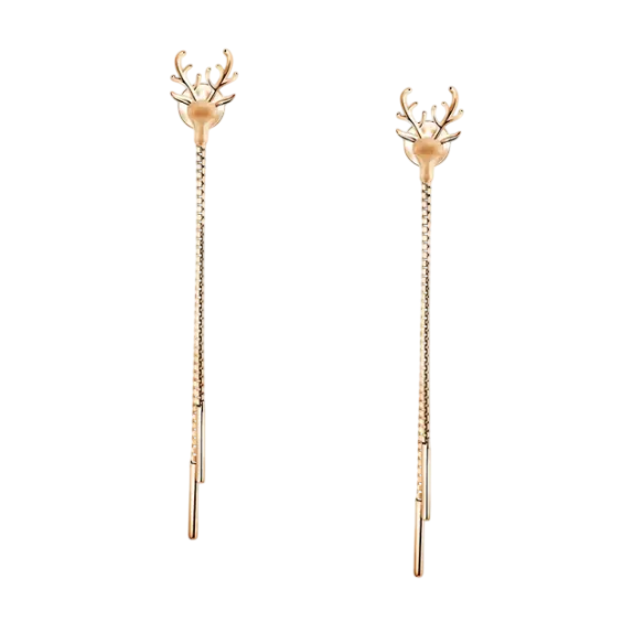Keindahan Anting Berlian Signature&nbsp; Desain Menjuntai Frank & co. dari Frank Deer Earrings