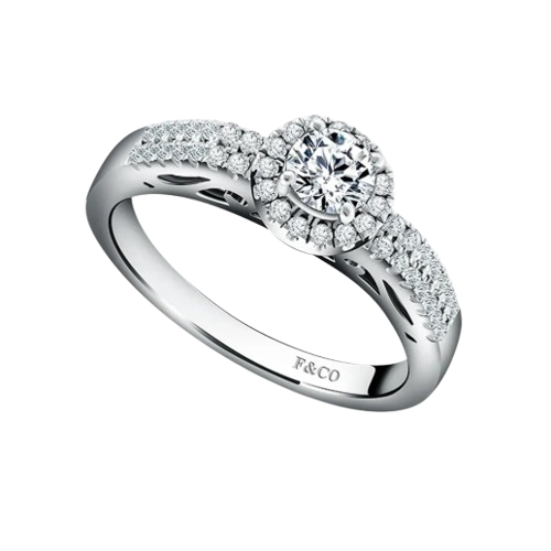 Diamond Rings Frank & co. dengan Berlian Alami