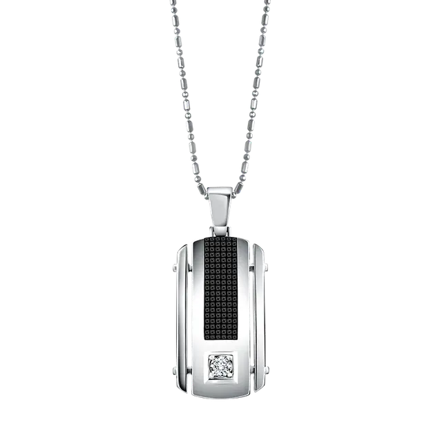 Frank & co. El Primo Noir Solitaire Pendant untuk Kado Pernikahan Pria