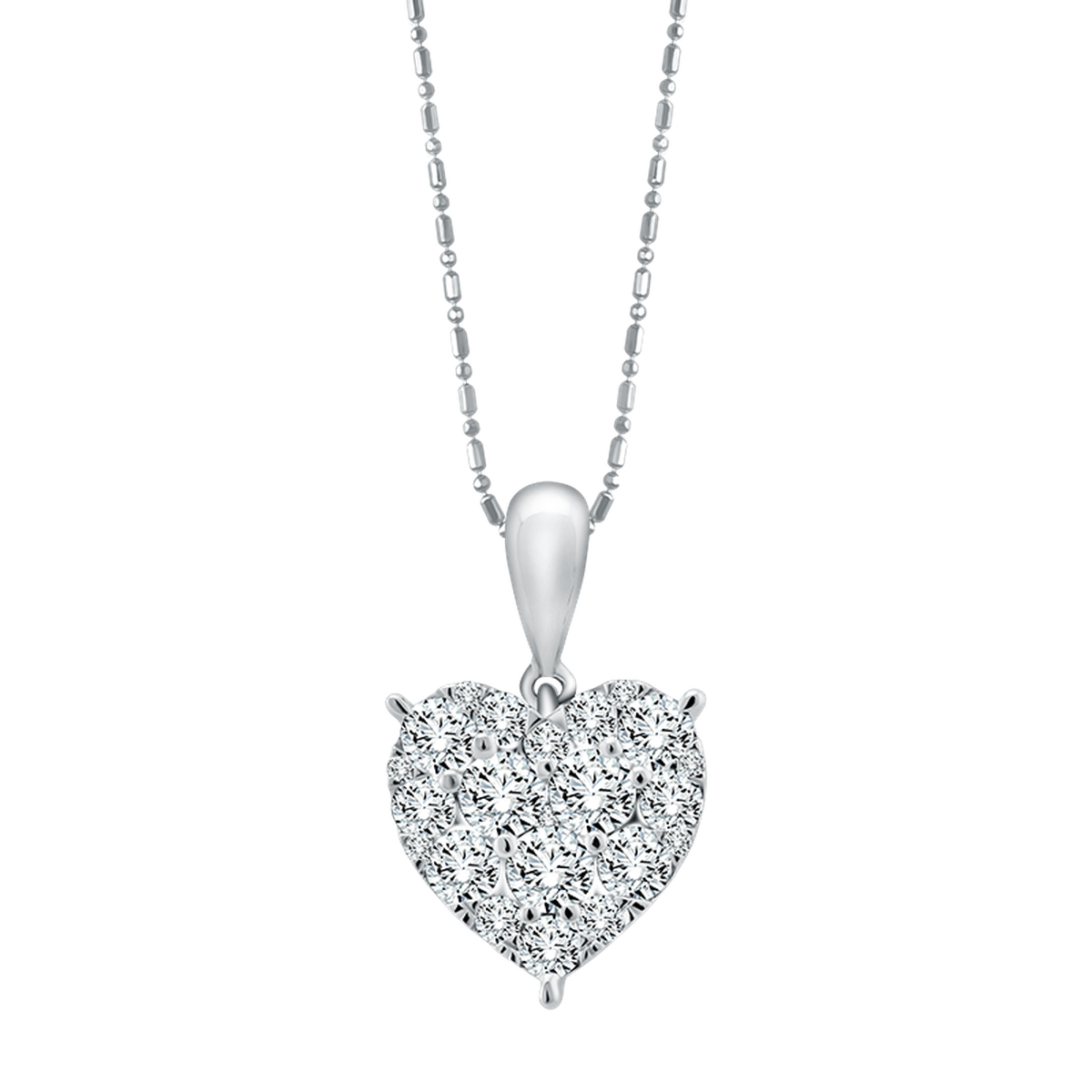 Pesona Diamond Pendant Bentuk Hati untuk Valentine