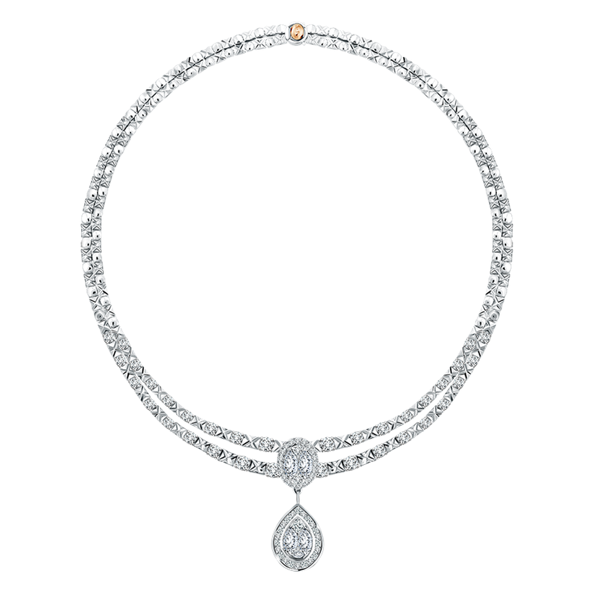 Prismata Oravell Necklace: Simbol romansa abadi dalam kilauan berlian.