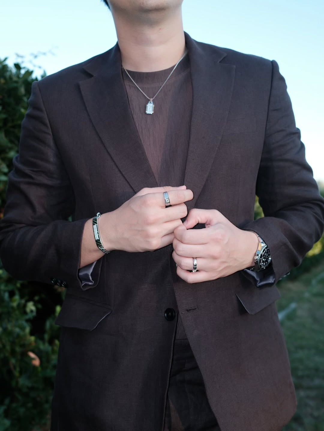 Inspirasi Styling Bracelet for Men Frank & co. dari Maxime Bouttier