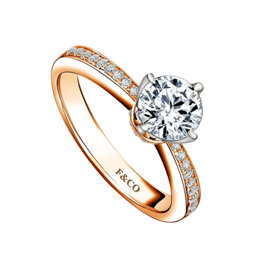 Kilauan Natural Diamond Frank Fire yang Menawan