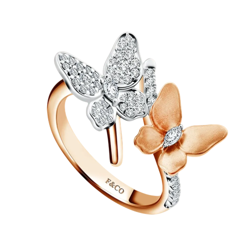 Koleksi Cincin dengan Desain Kupu-Kupu dari Frank & co. Koleksi Flutter