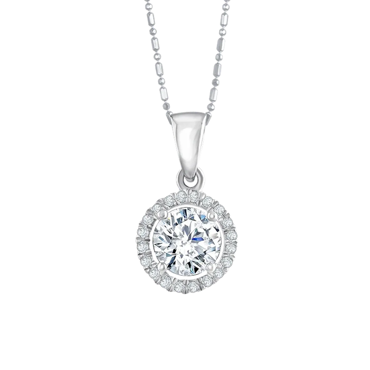Abadikan Cinta Sejati Anda dalam Kilau Sempurna Liontin Berlian Frank Fire Halo Pendant.