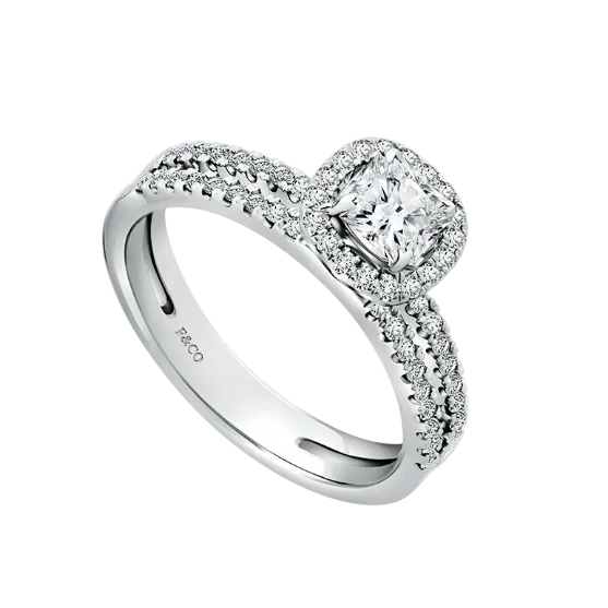 Diamond Rings Terbaru dari Frank & co. dengan Bentuk Berlian Cushion