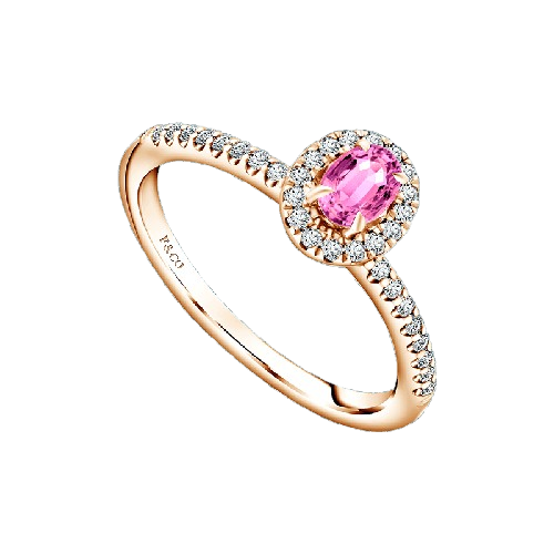 Koleksi Model Cincin Tunangan Frank & co. dengan Desain Pink Sapphire