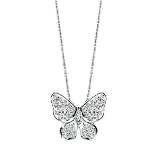 Kalung Wanita Motif Kupu-Kupu dari Frank & co. untuk Gaya yang Manis