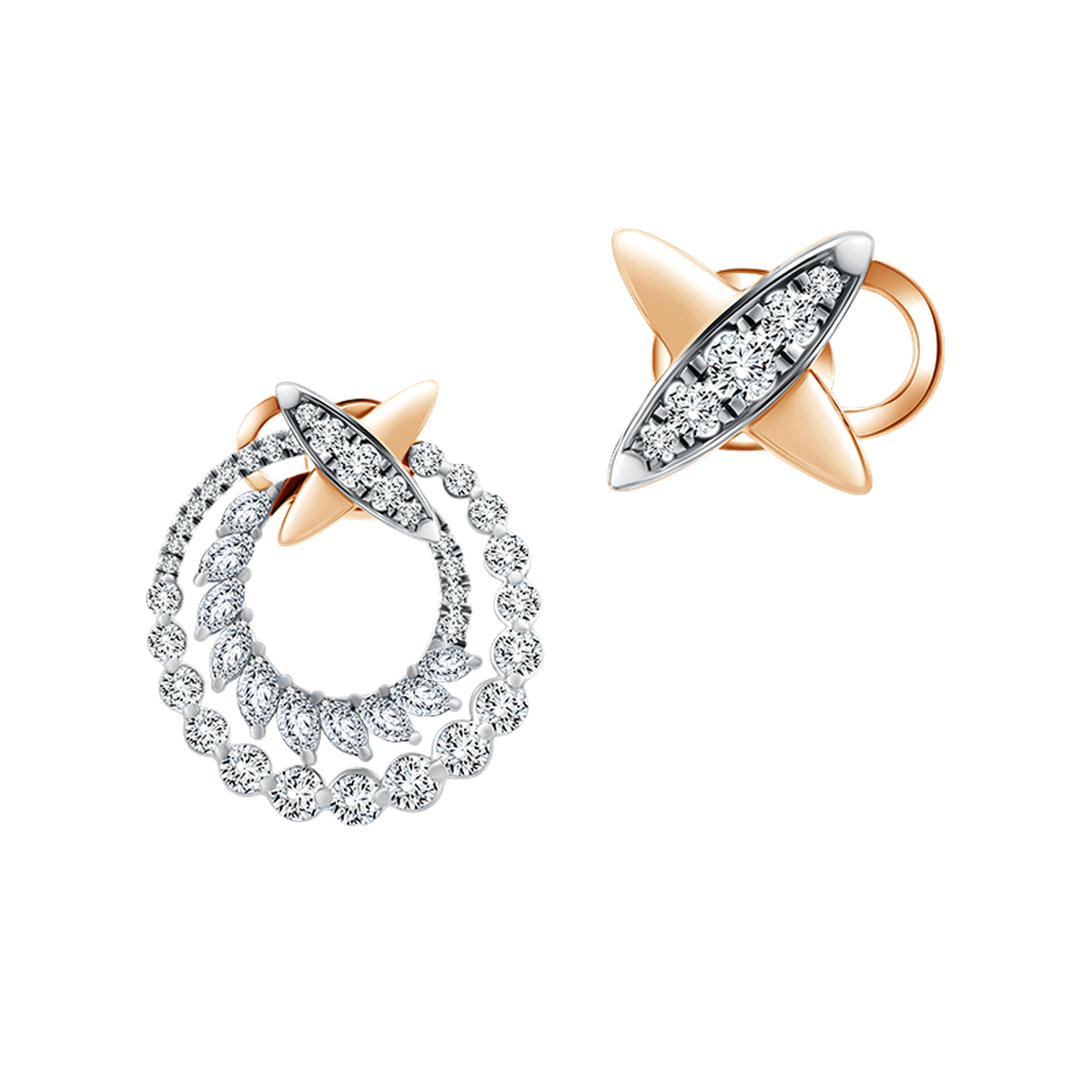 Anting Berlian Love Poetry Prismata Frank & co. x Monica Ivena Elegan