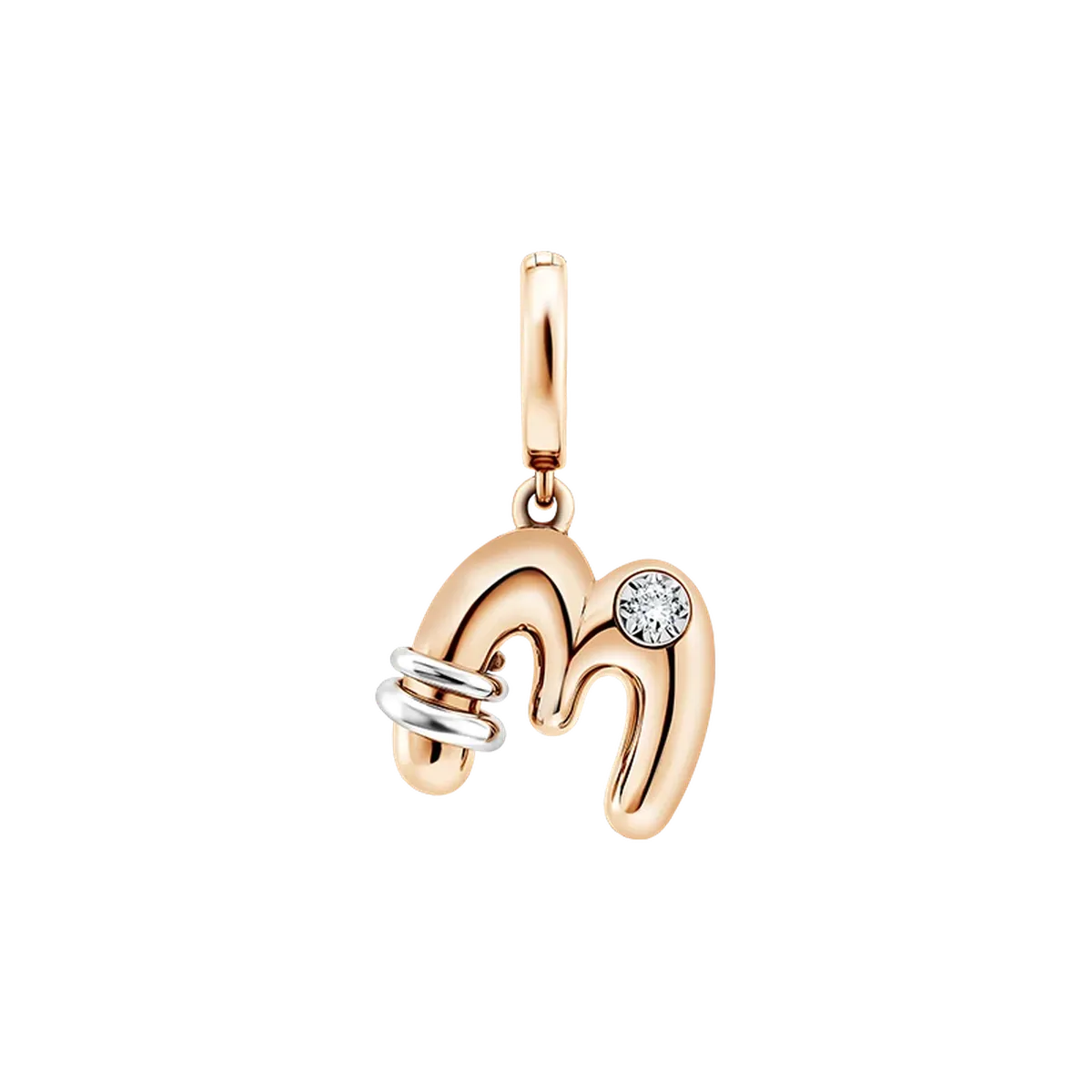 Charm Inisial Nama Anda dari Koleksi Alphabet Charm "Meant for Me"