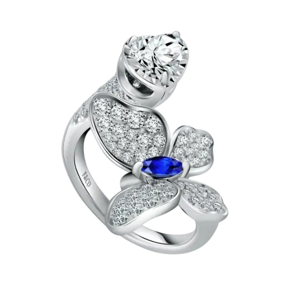 Perhiasan Fleur de Frank dengan Batu Sapphire dari Frank & co.