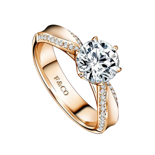 Cincin Batu Berlian Alami Frank Fire dari Frank & co.