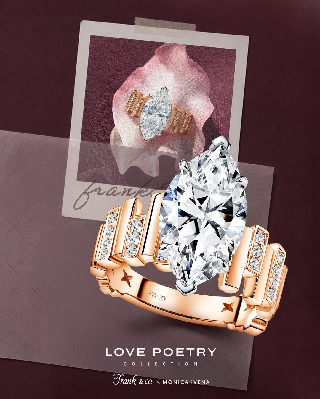 Detail dari Cincin Berlian Berhiaskan Marquise Diamond Shape yang Dikenakan Raisa