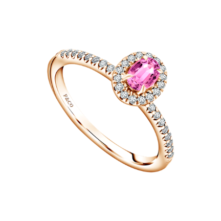 Proposal Ring dengan Pink Sapphire dari Frank & co.