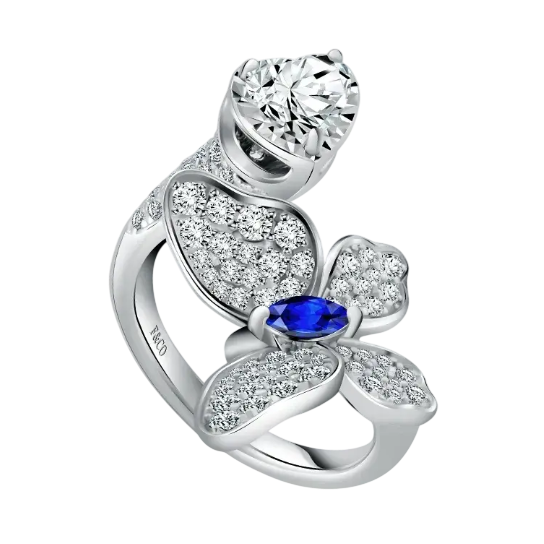 Perhiasan dengan Paduan Batu Sapphire dari Frank & co.