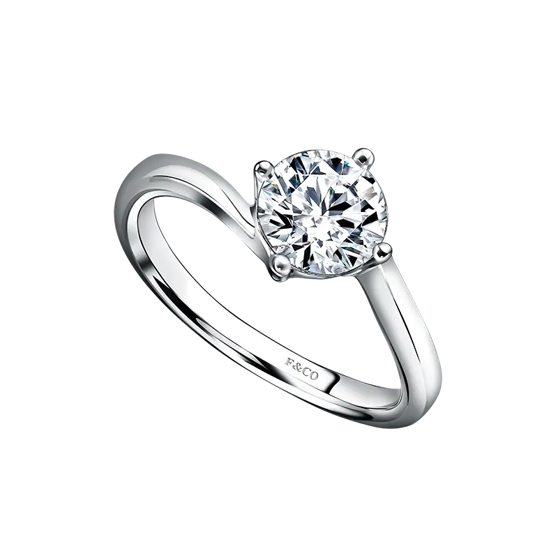 Engagement Ring dengan Berlian Natural Frank Fire yang Dikurasi Melalui 12 Degrees of Rarity