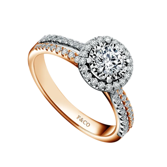 Kemewahan Tatahan Berlian pada Cincin Frank Fire Allure