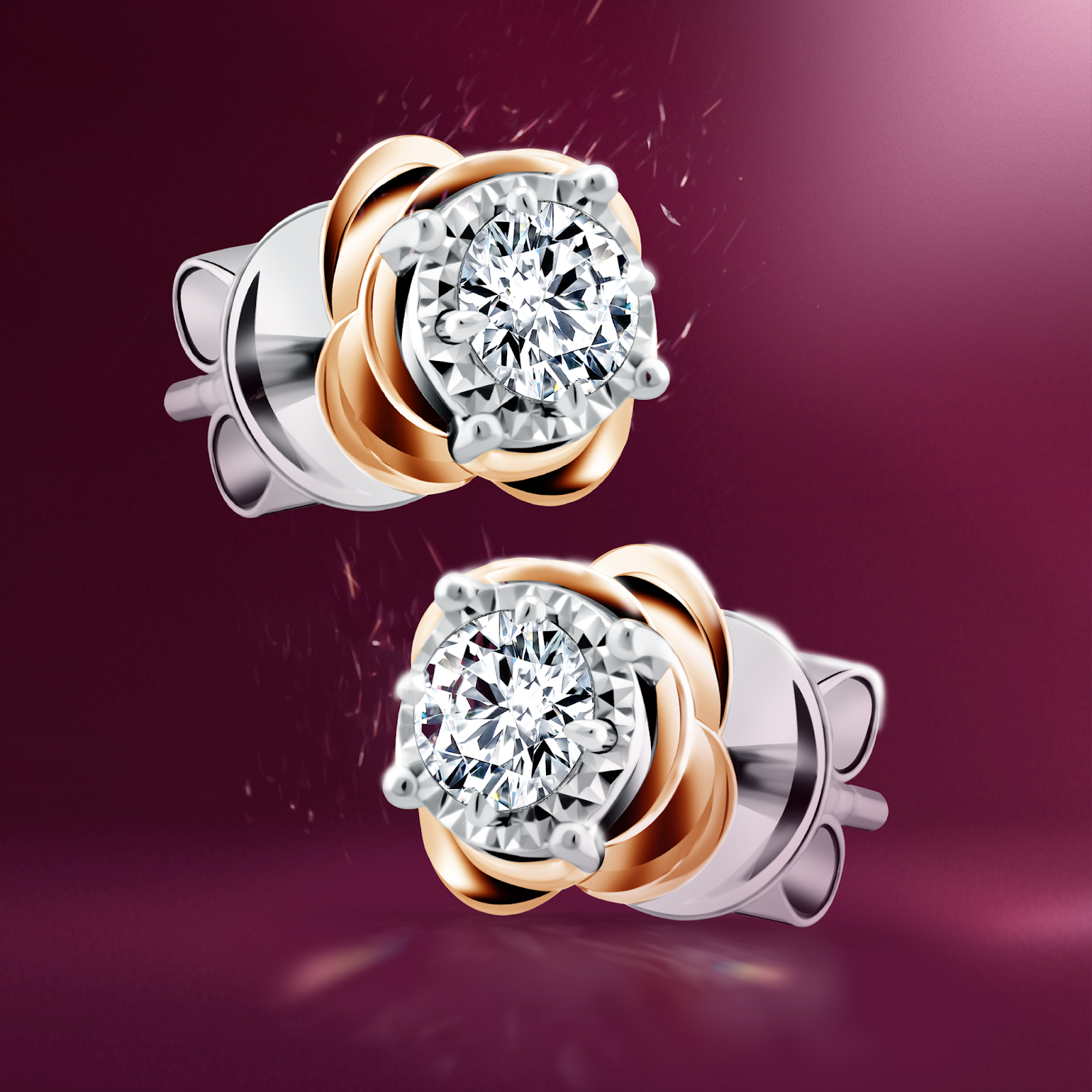 Tampilan Model Anting Berlian Simple Timeless dan Elegan Untuk Momen Wisuda