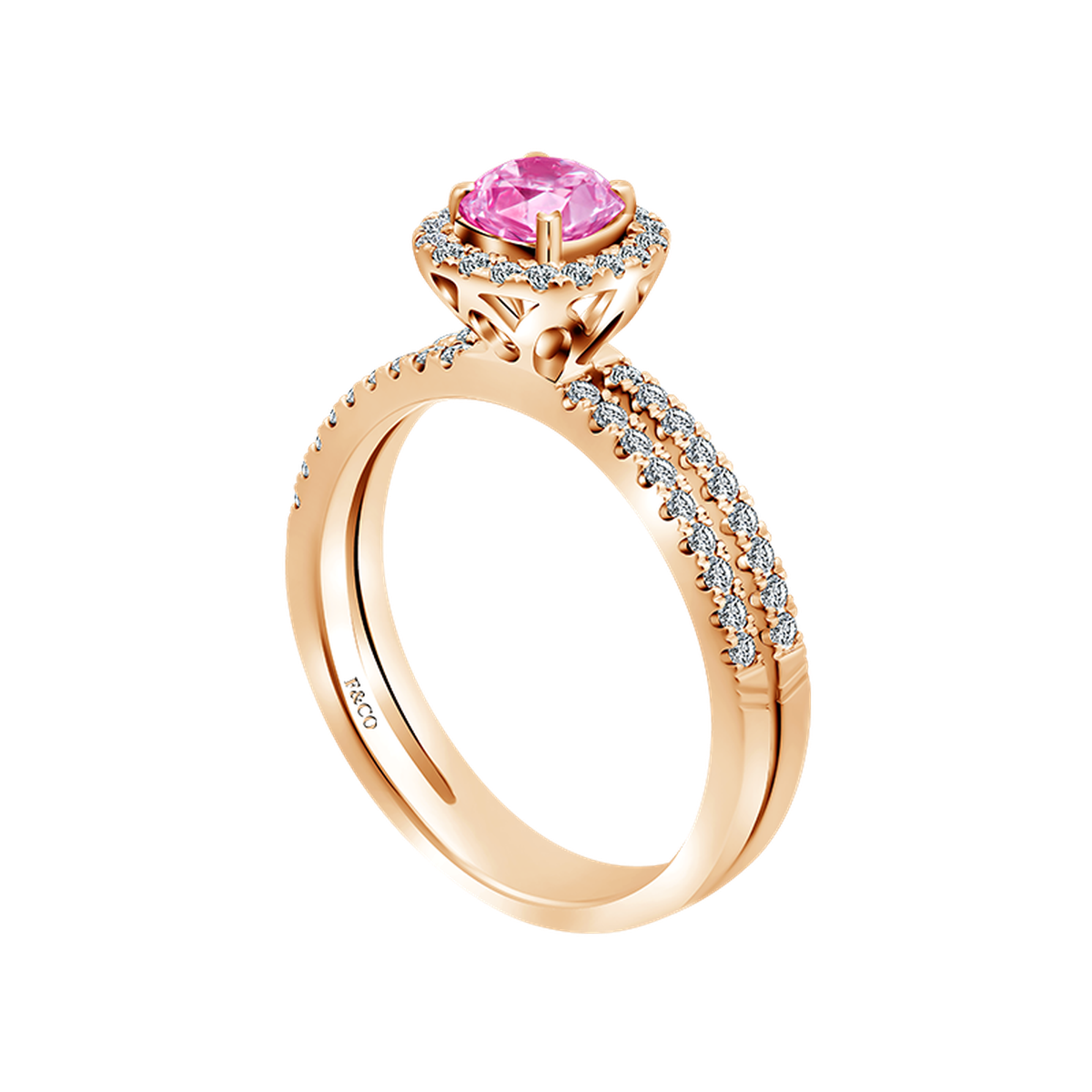 Tampil Menawan dengan Cincin Love Poetry Berhias Pink Sapphire