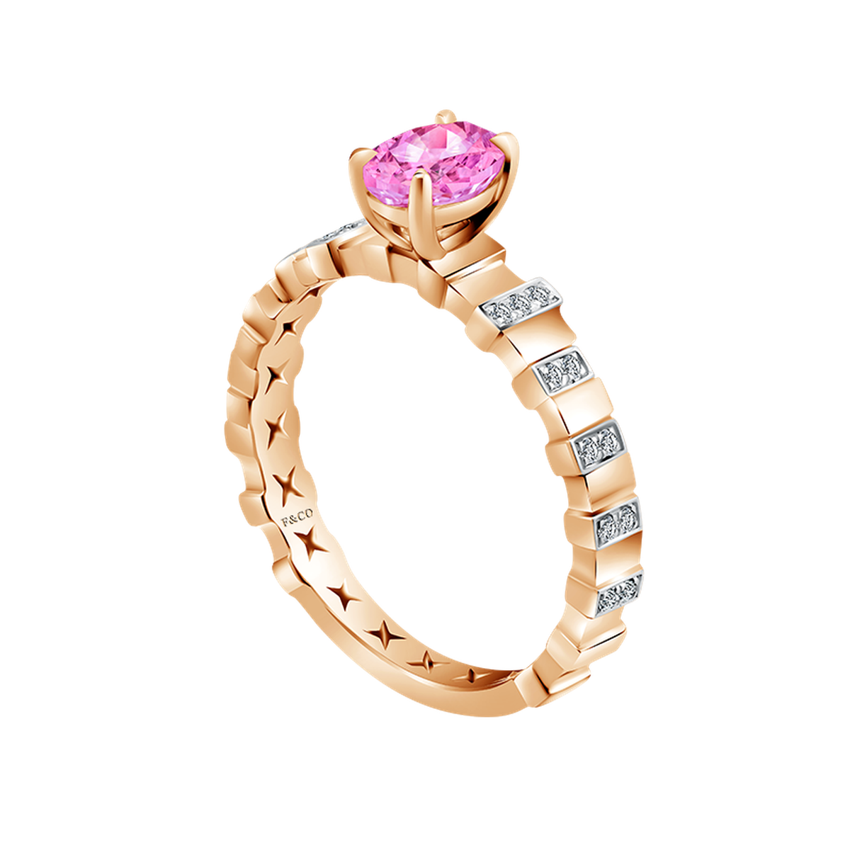 Inspirasi Cincin Tunangan Terbaru Menawan dengan Pink Sapphire dari Frank & co.