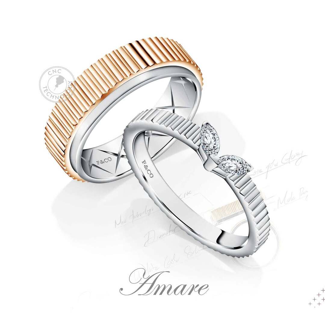 Love Poetry Collection Frank & co. x Monica Ivena, Amare Couple Ring