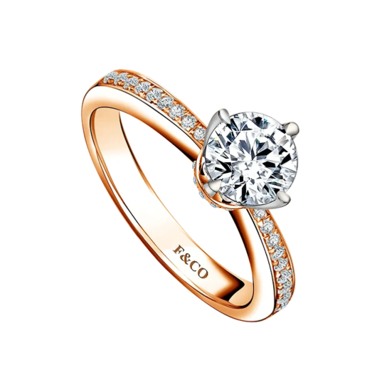 Pesona Cincin Tunangan Frank Fire dengan Natural Diamond Memukau