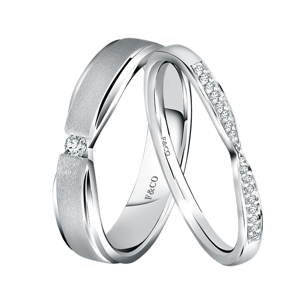Frank & co. Fidelity Wedding Rings