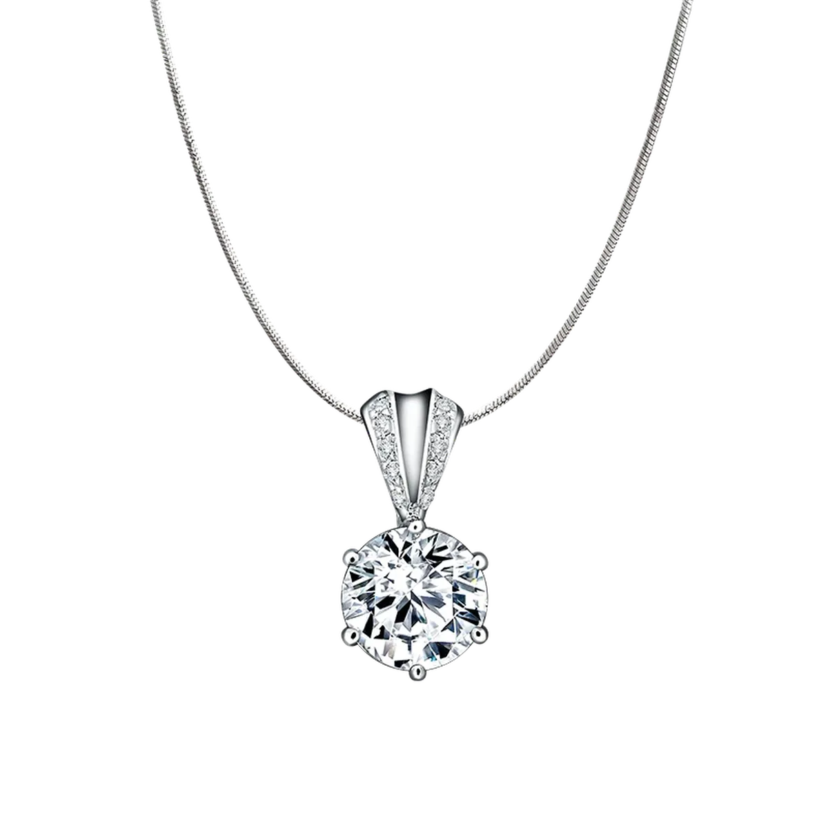 Frank Fire Pendant dengan Natural Diamond Bersertifikasi GIA dan Sarine
