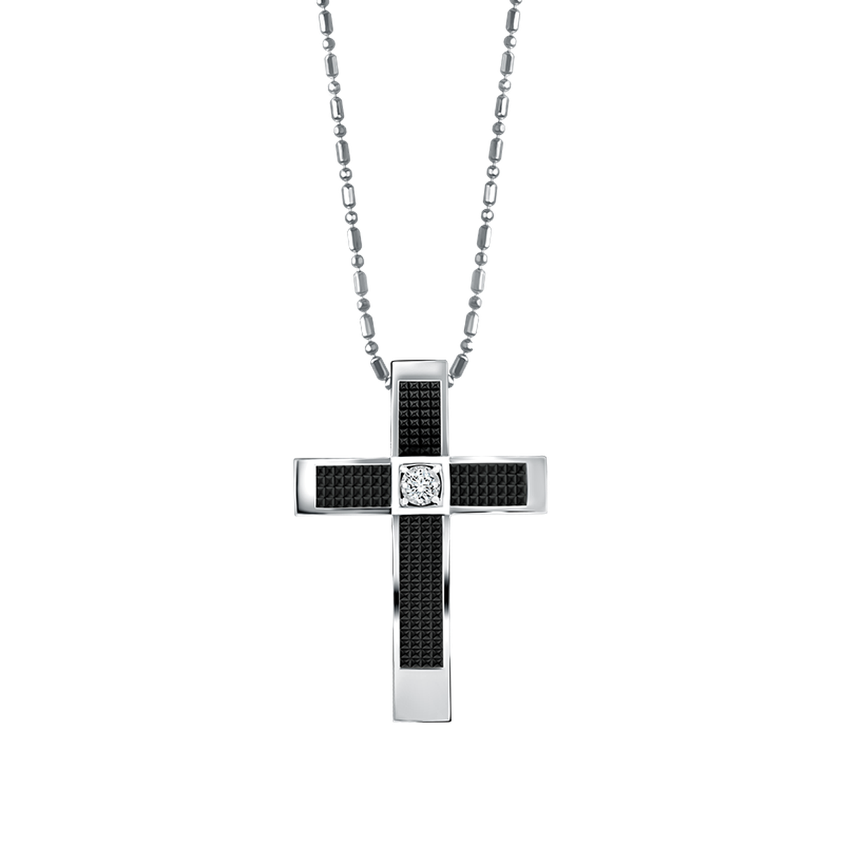 Kalung dan Liontin Frank & co. El Primo Solitaire Sacred Pendant with Black Rhodium