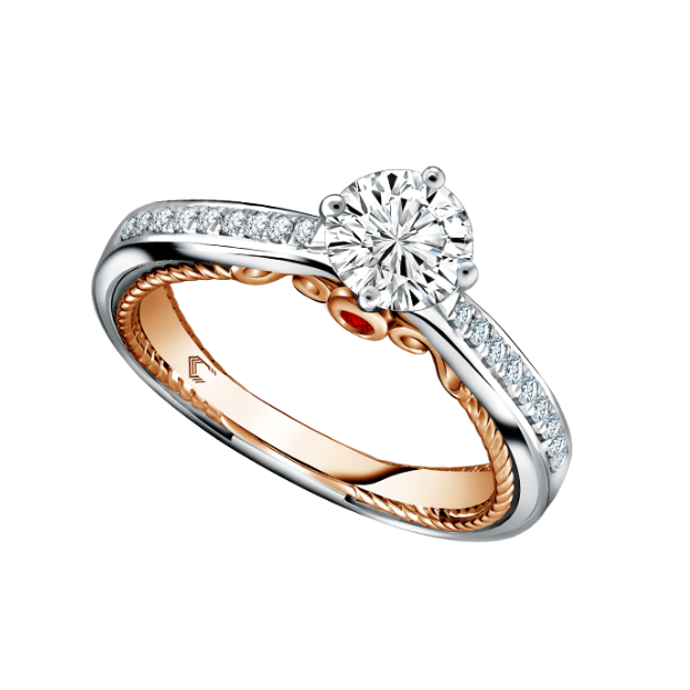 Kilauan Spektakuler dari Diamond Engagement Ring Brilliant Rose MONDIAL